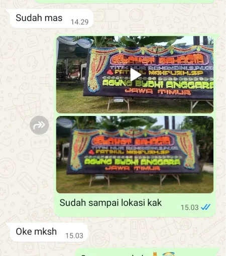 Pengiriman Papan Bunga Curahgrinting Kanigaran